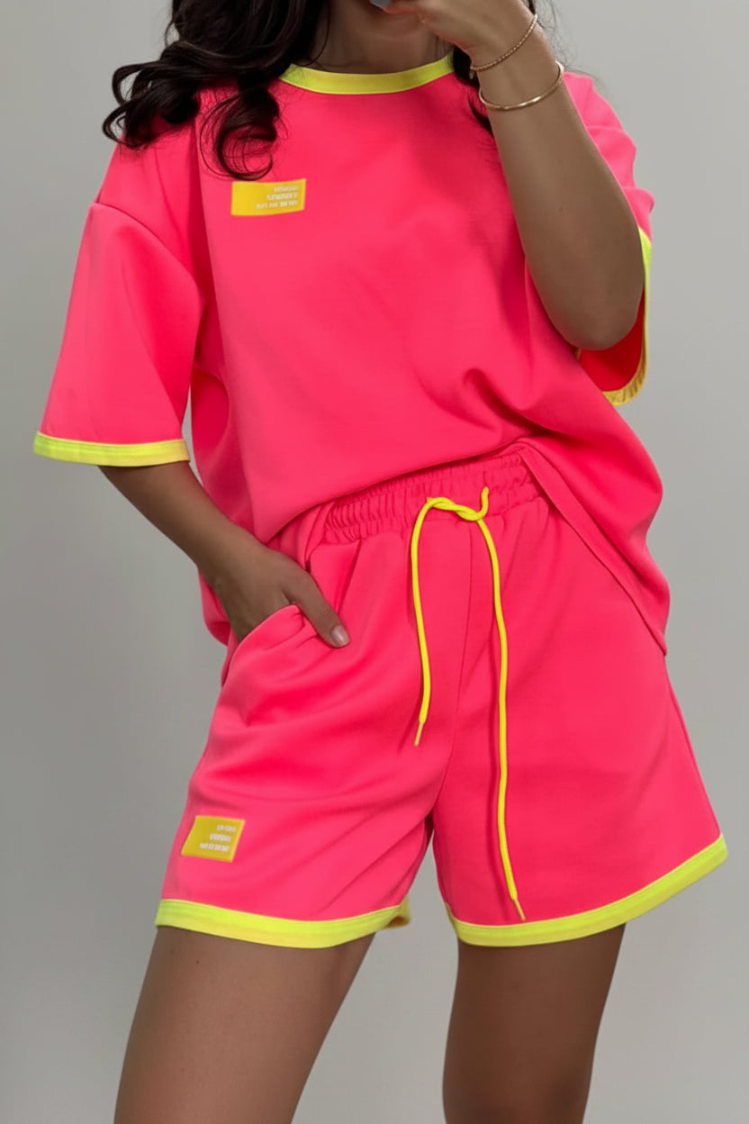 Set Neon pink-gelb