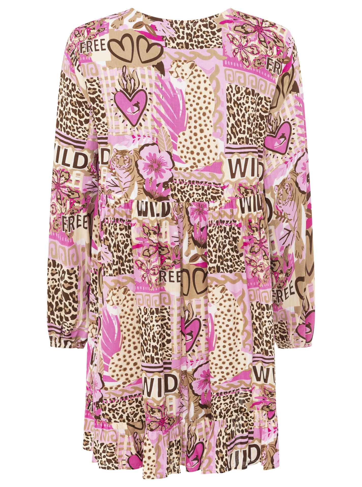 ZWILLINGSHERZ Kleid "Safari Patchwork"