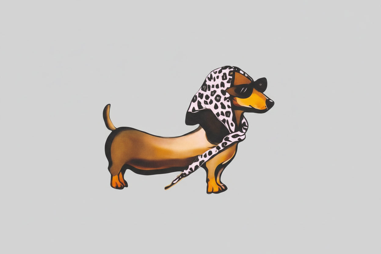 ZWILLINGSHERZ Hoodie "Madame Dackel"