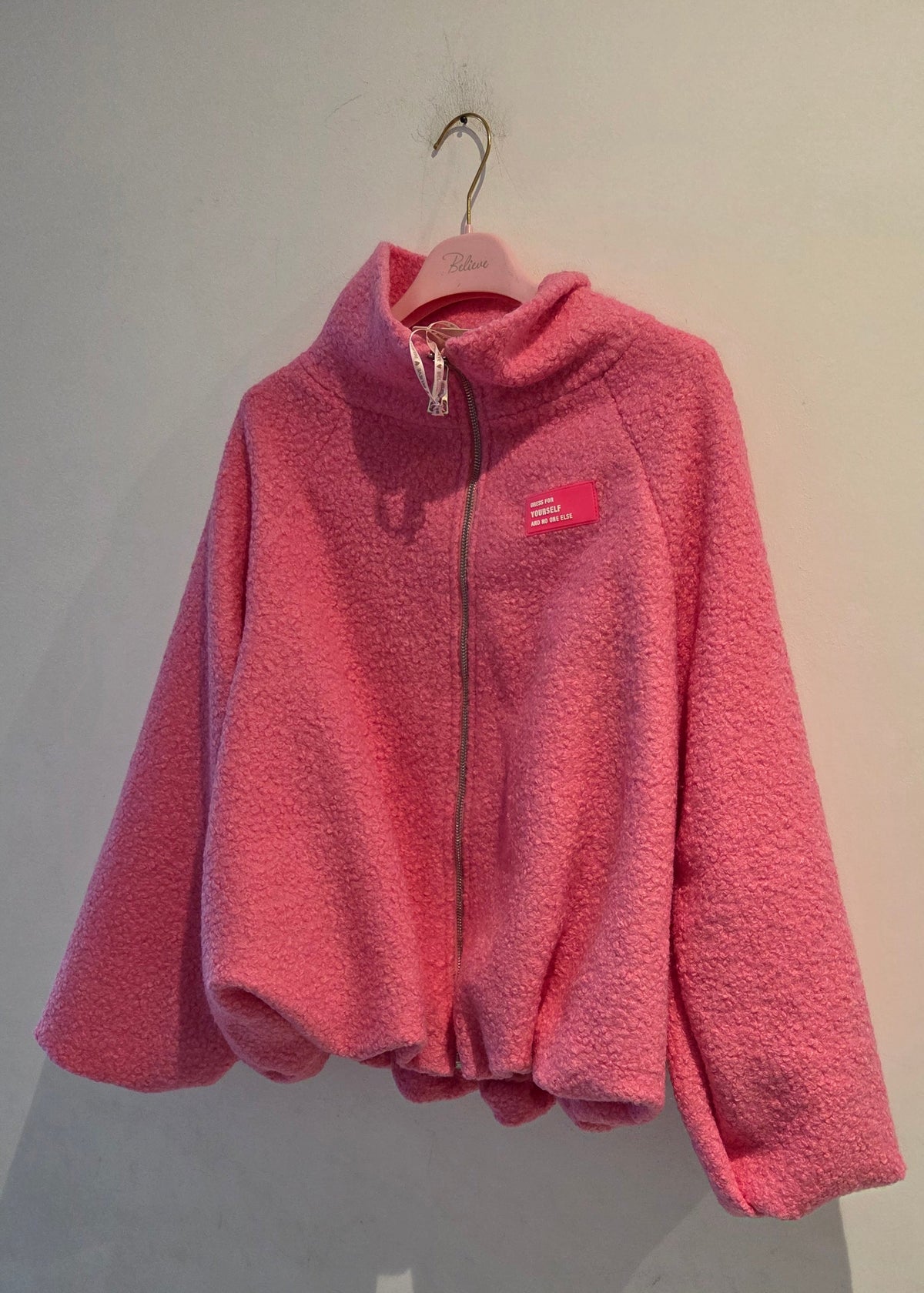 Kuscheljacke Uni Patch