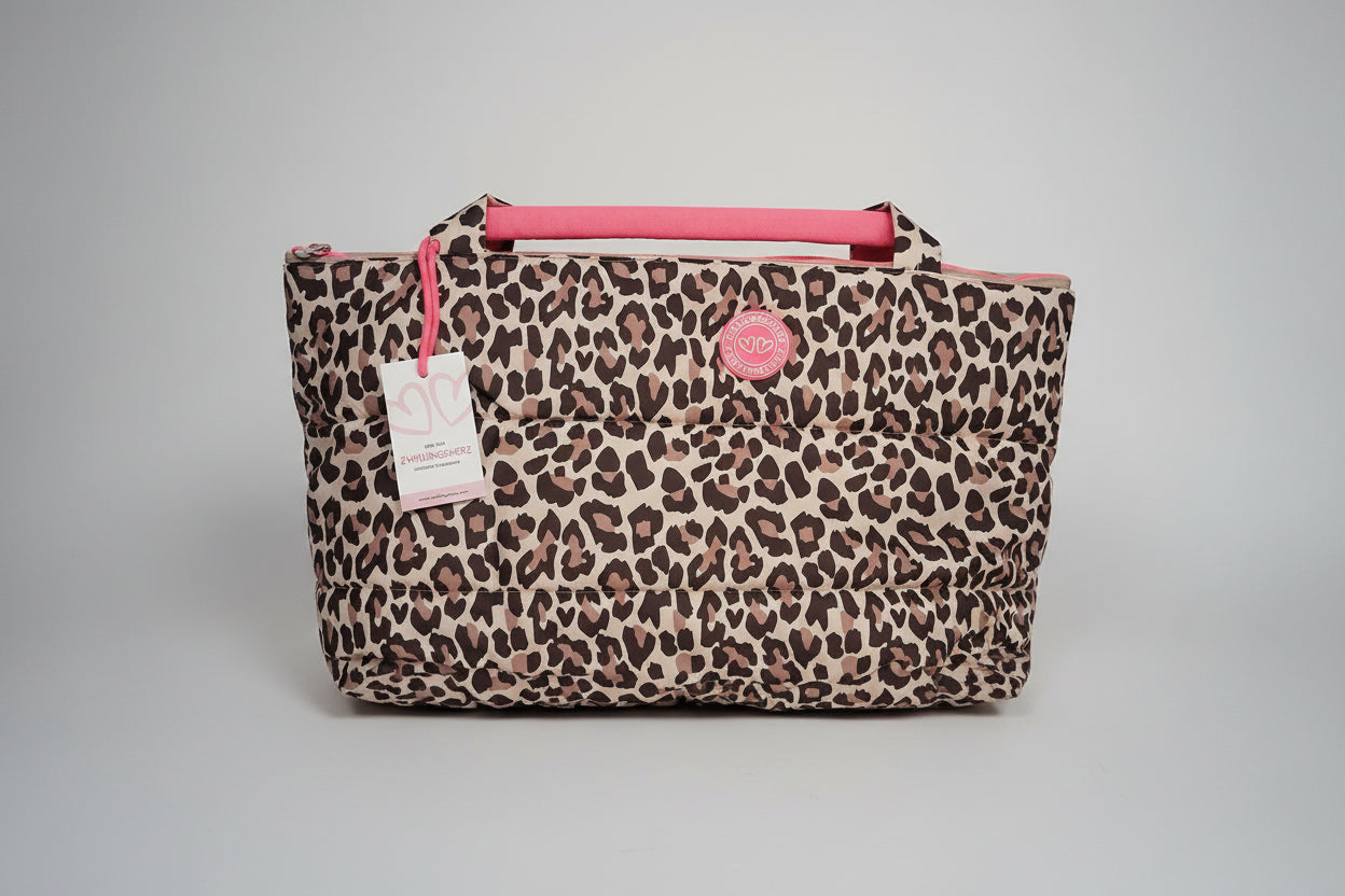 Shopper "Leo allover" Beige