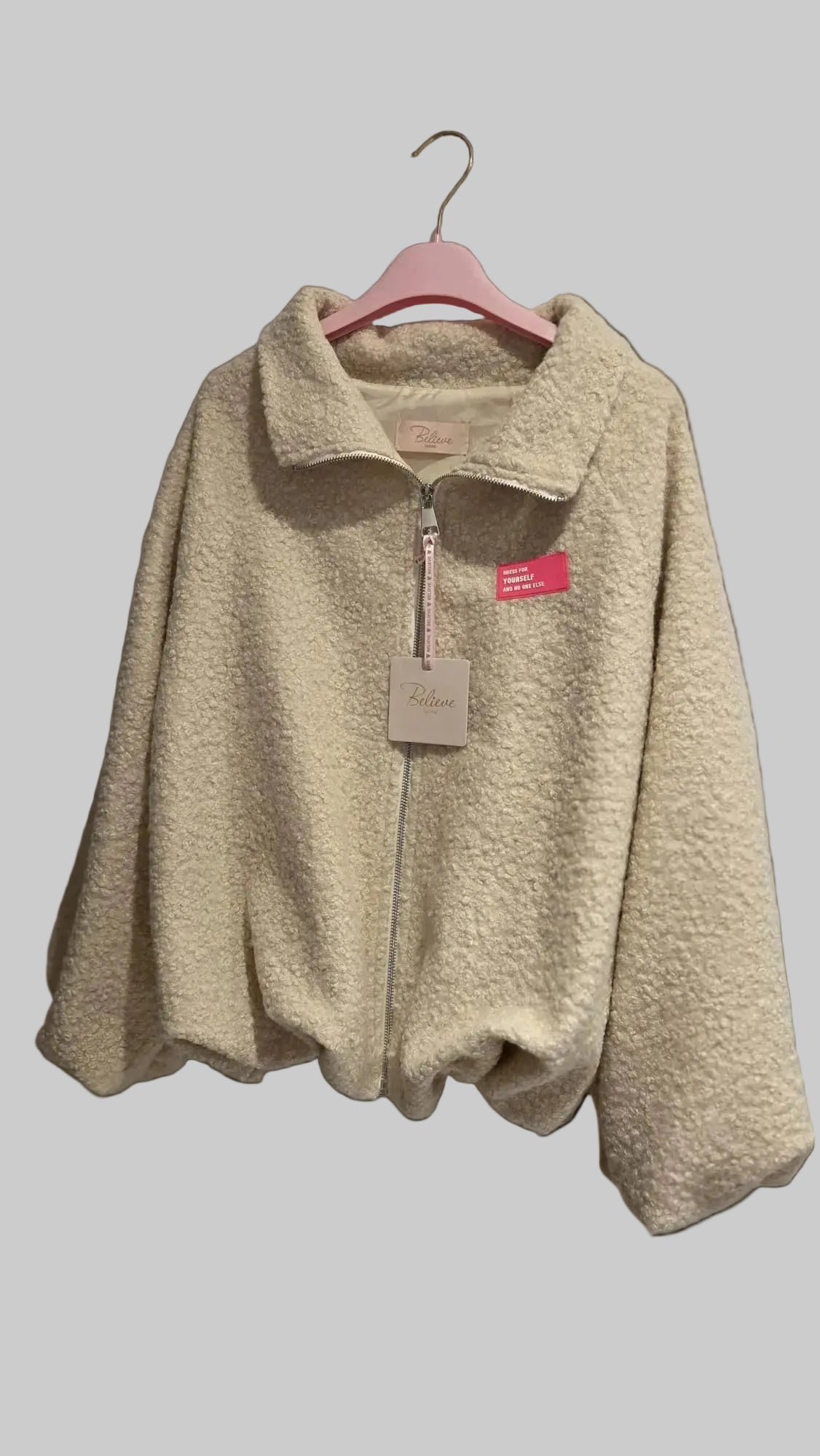 Kuscheljacke Uni Patch